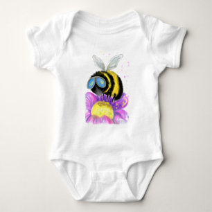 Body Abeille avec lunettes de soleil Funny Baby Bodysui