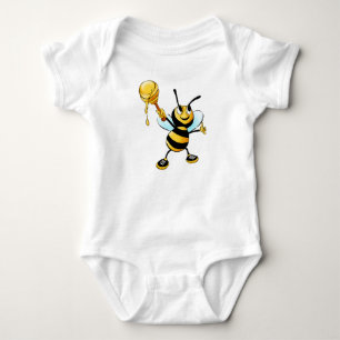 Body Abeille drôle avec cuillère à miel portant des bas