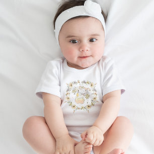 Body Abeilles De Miel, Fée & Bébé En Motif Sans Faille