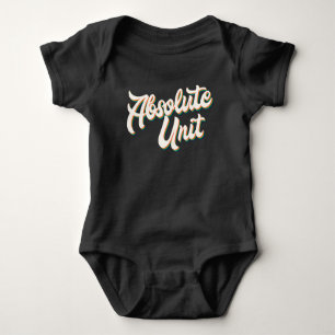 Body Absolute Unit Mème Funny Retro Typographie arc-en-