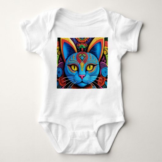 Body Abstract Cat With Yellow Eyes (Devant)