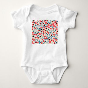 Body Abstrait floral : Motif Vintage florissant.
