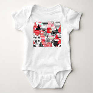 Body Abstrait vintage : points et bandes