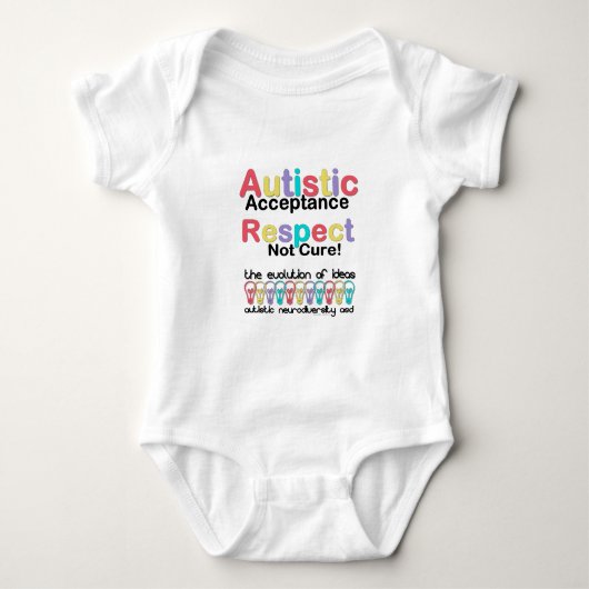 Body Acceptation de l'autisme, respect, pas de remède (Devant)