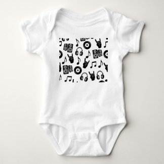 Body Accessoires musicaux : Motif Vintage monochrome.