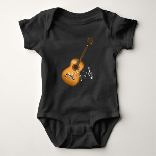 Body Acoustic Guitar Player Musical Notes Musicien d'ar