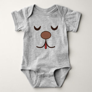 Body Adorable chien visage gris