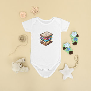 Body Adorable Crème de glace Sandwich Baby Bodysuit