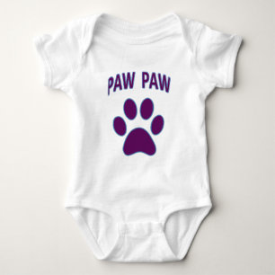 Body Adorable empreinte de patte violette paw paw