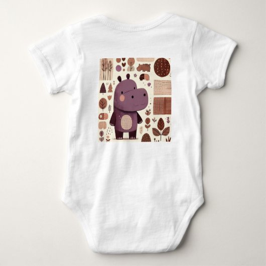Body Adorable Hippo violet (Dos)