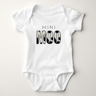 Body Adorable Petit MOO noir et blanc Vache Impression