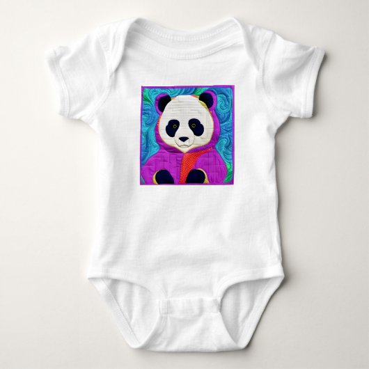 Body Adorable Petit Panda - Conception Plat (Devant)