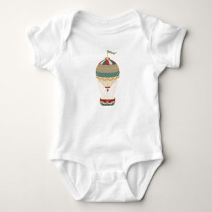 Body Adorable Steampunk Hot Air Balloon avec drapeau