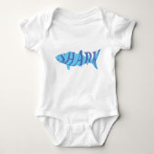 Body Aesthetic Playful Nautical Shark Splash Typography (Devant)