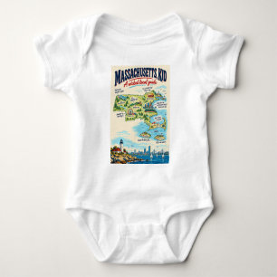 Body Affiche de carte drôle du Massachusetts Wicked L