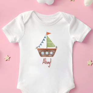 Body Ahoy Enfants nautiques aquarelle