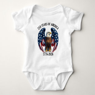 Body Aigle Américain Patriotique 250 Ans 1776-2026