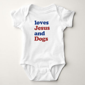 Body Aimer Jésus et Chiens mignon cadeau bébé bébé