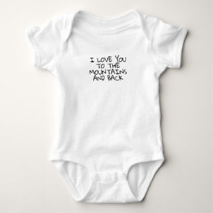 Body Aimez-vous à la Montagne et le Bodysuit Bébé