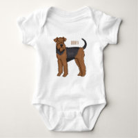 Airedale terrier dog cartoon