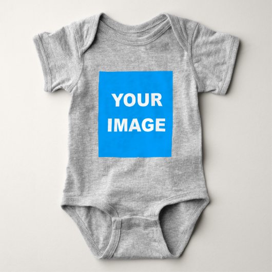 Body Ajouter Votre Image Photo Logo Photo Heather Grey (Devant)
