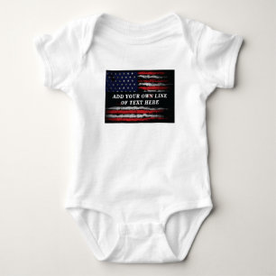 Body Ajouter votre propre texte sur grunge American fla