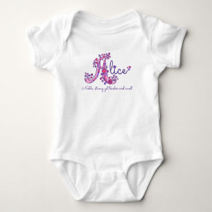 Body Alice filles nom & sens Un vêtement monogramme