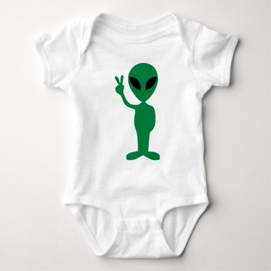 Body Alien de Peace Little Green Man Silhouette (Devant)
