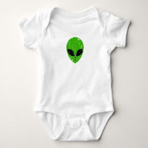 Body alien vert tête pour science-fiction extraterrestr