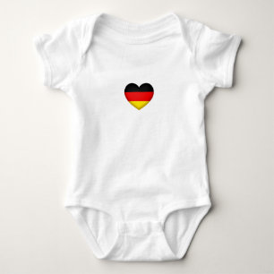 Body Allemagne Pride Red Blwck Gold Heart Emblem