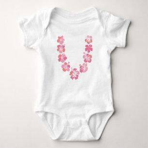 Body Aloha combinaison de bébé : Ketmie de corail Lei