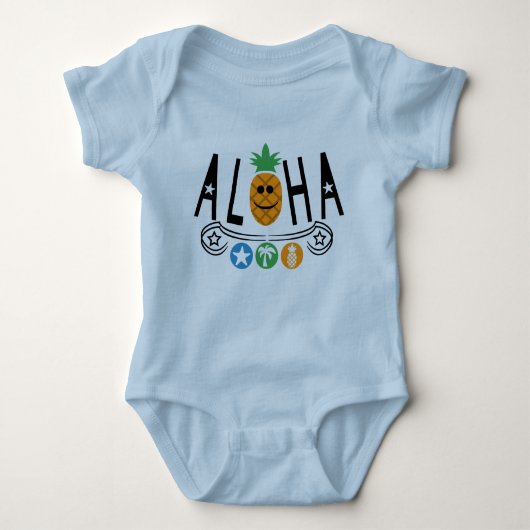 Body Aloha Pineapple Design - Bodysuit Baby Jersey (Devant)