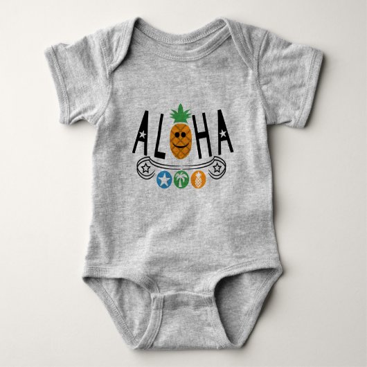Body Aloha Pineapple Design - Bodysuit Baby Jersey (Devant)