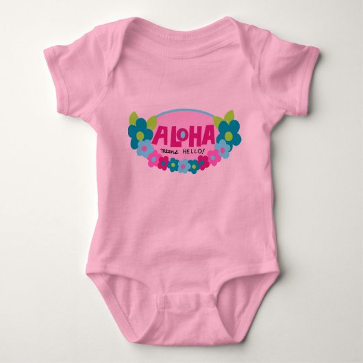 Body Aloha Signifie Bonjour bébé Creeper (Devant)