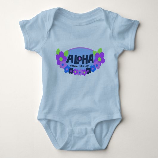 Body Aloha Signifie Bonjour bébé Creeper (Devant)
