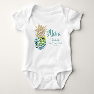Body Aloha Tropical Ananas Famille Vacances Personnalis
