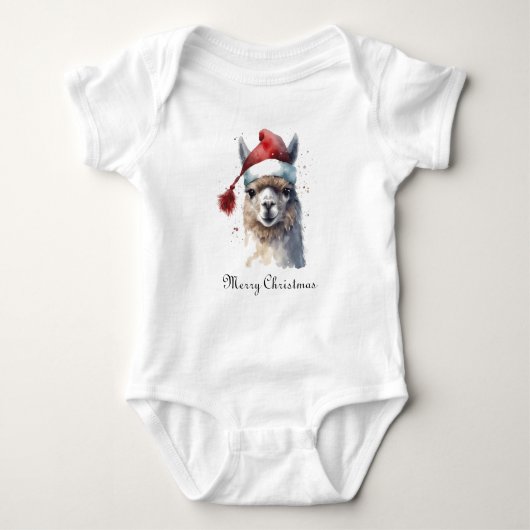 Body Alpaca de premier Noël de bébé (Devant)