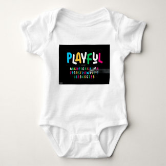 Body Alphabet design unique Baby Jersey Bodysuit