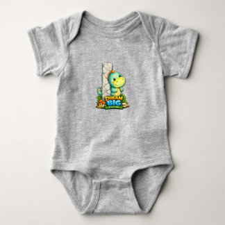 Body 🦕✨ Alphabet Dino “I” Baby Jersey Bodysuit 👶💚