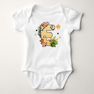 Body Alphabet Dino pour Bébés dont le Nom Commence par