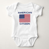 Body American Citizen Bold USA Flag Baby Bodysuit (Devant)