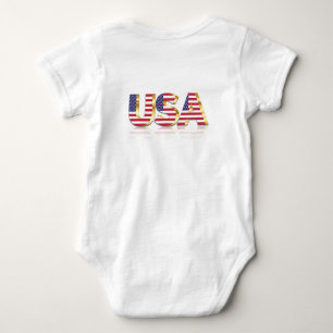 Body American Flag USA Baby Bodysuit or T-Shirt