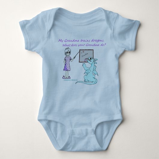 Body American Granny Training Dragons Romper (Devant)