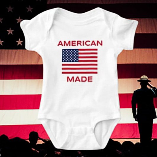 Body American Made Baby Bodysuit - Fièrement né dans