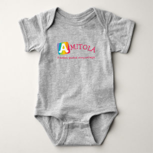 Body Amitola unisex rainbow nom de bébé