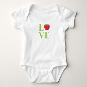 Body AMOUR avec mignonne fraise