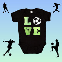 Amour Football Football Joueur Équipe Baby Boy