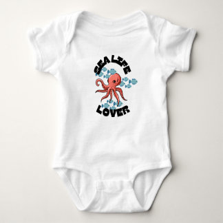 Body amoureux de la mer poulpe Baby Jersey Bodysuit