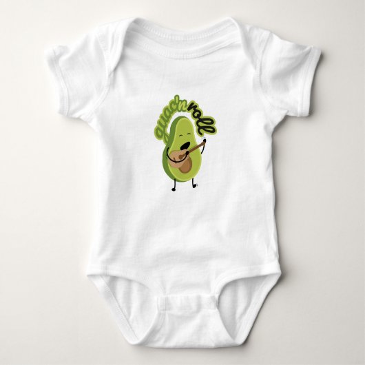 Body Amusant Guac et Roll Avocado costume corps bébé (Devant)