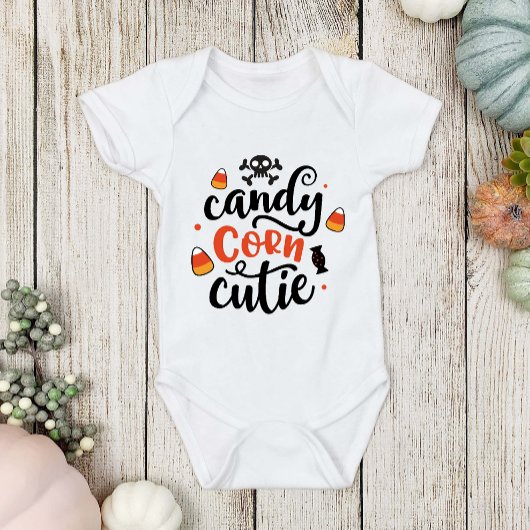 Body Amusant Halloween Candy Corn Cutie Nom bébé Corps 